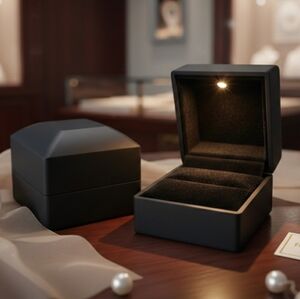 Black Lighted Ring Box
